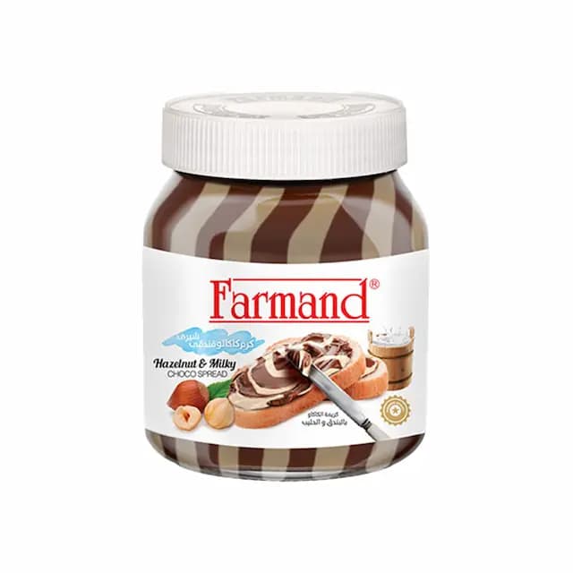 کرم کاکائو فندقی شیری فرمند Farmand مدل Hazelnut & Milky — تصویر ۸