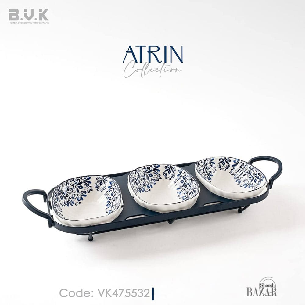 اردوخوری سه خانه مربع بی وی کی کد 475532 مدل آترین