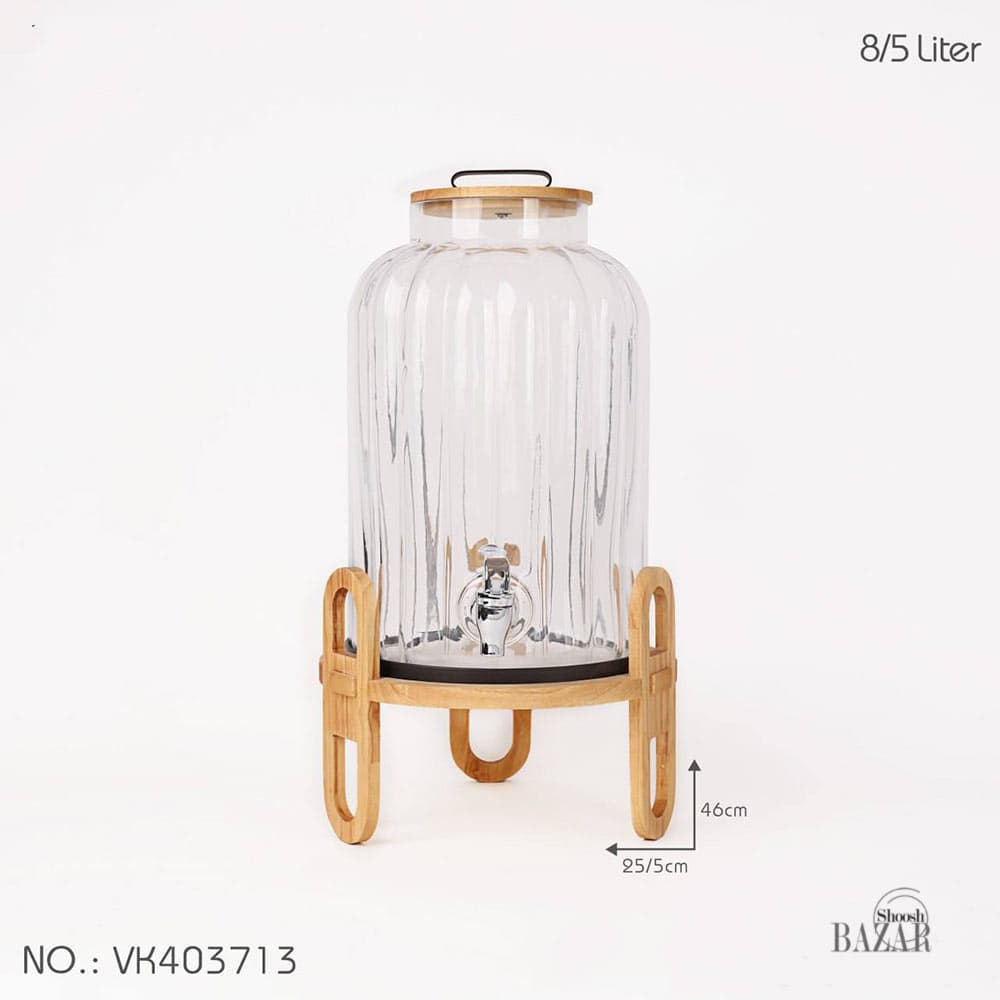 کلمن شیشه ای شیاردار بی وی کی کد 403713 — تصویر ۲
