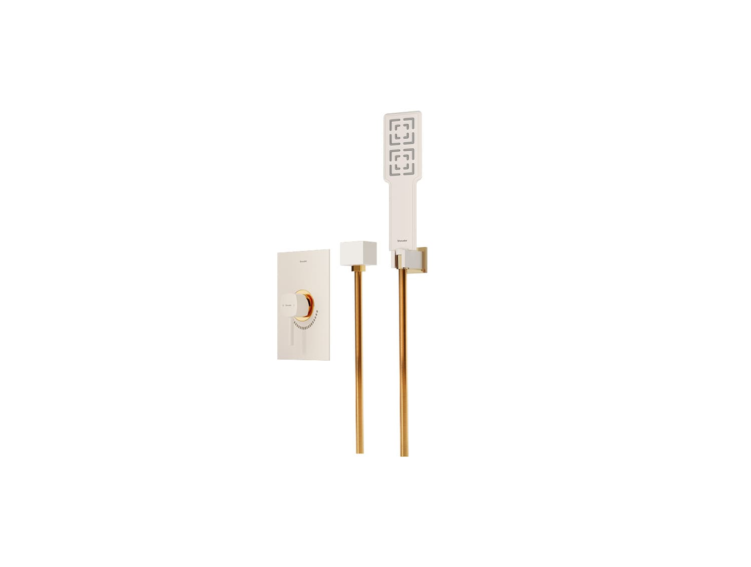 شیر حمام توکار شودر مدل رومر BRASS تیپ2