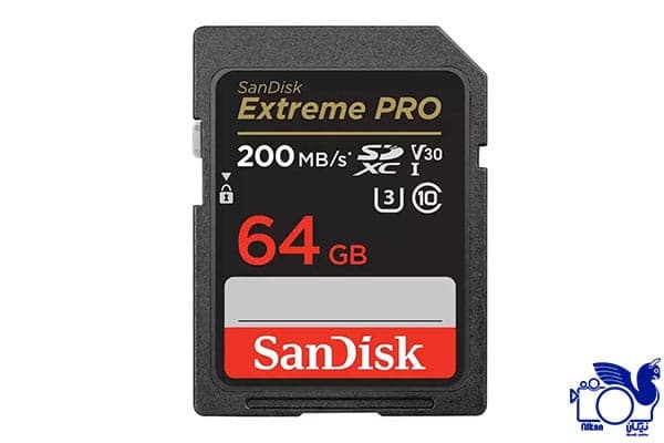 کارت حافظه سندیسک 64 گیگ با سرعت Original SDXC SANDISK Extreme Pro V30 64GB 200MB/s