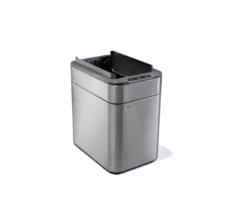 سطل زباله 25 لیتری هوشمند سنسور دار با درب پروانه ای و سطل داخلی HTN کد HTD502-25L