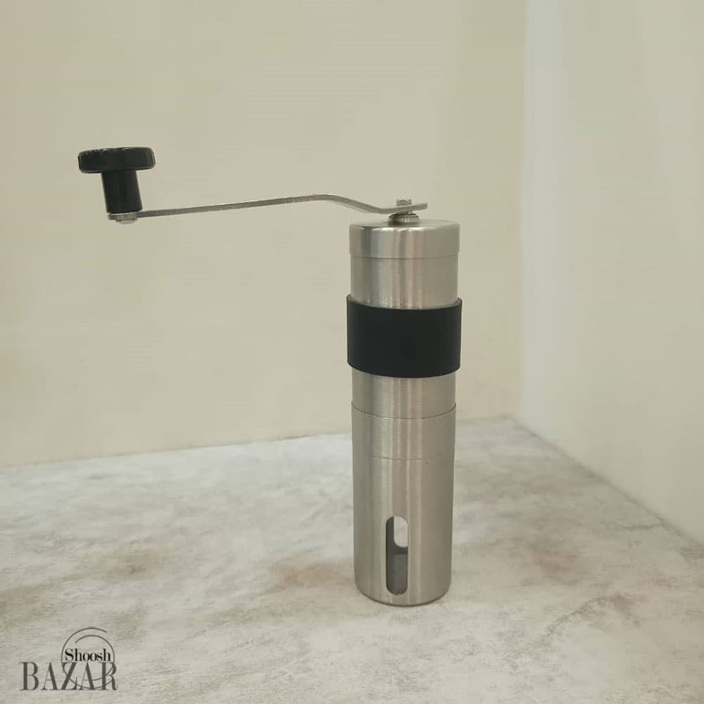 گرایندر یا آسیاب قهوه دستی استیل — تصویر ۲
