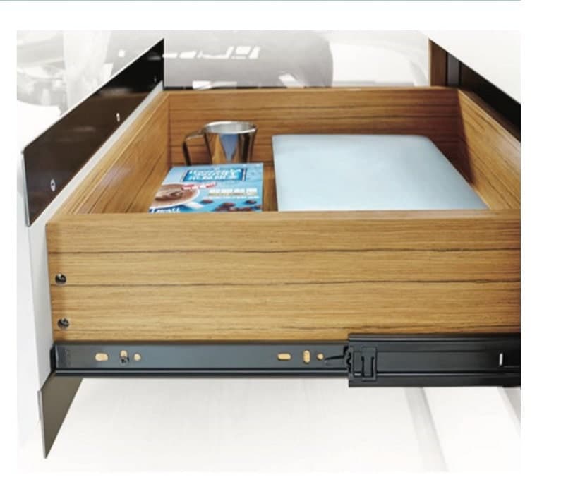 ریل ساچمه ای سه تکه تلسکوپی 45 کیلوگرم P2O مشکی عمق 60 سانتی متر فانتونی کد B367