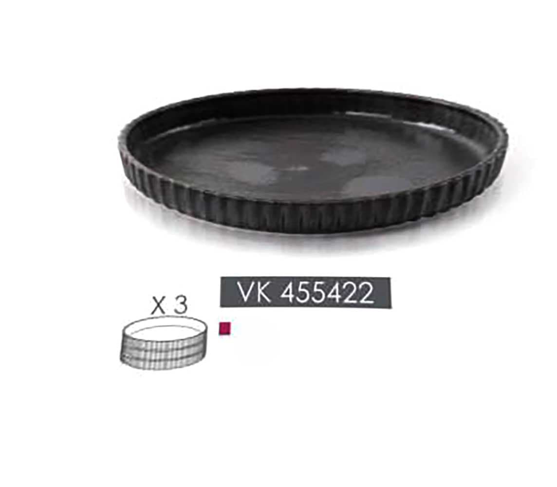 پیش دستی 20 شیاردار دودی اولن 3 عددی بی وی کی 455422 — تصویر ۵