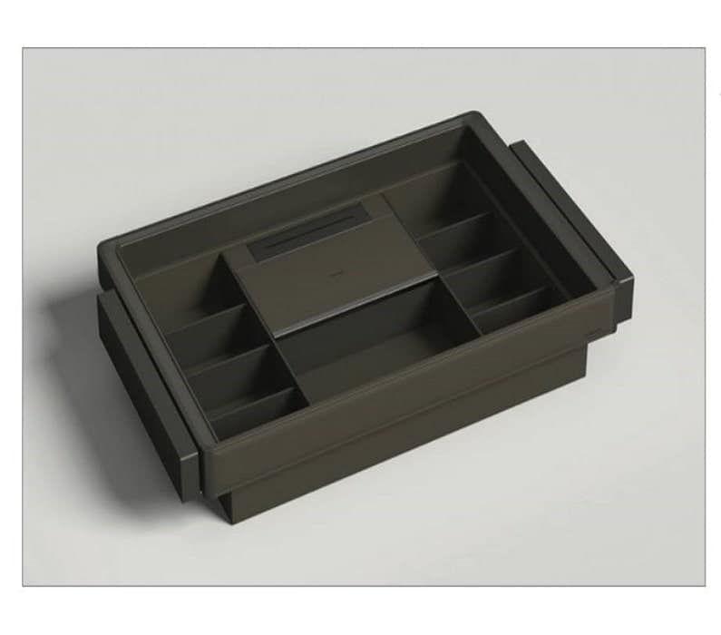 کشو نظم دهنده چرمی ریلی دارای آرام بند Leka Series سایز 60 یونی هوپر کد WS4175S.60