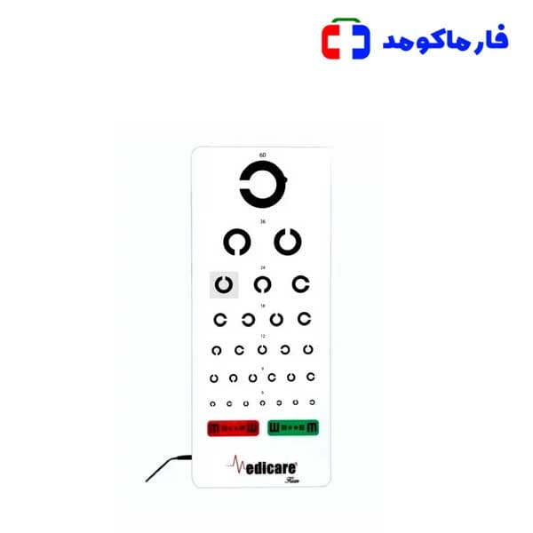 سی چارت بینایی سنجی پیکسلی (حرفه ای) مدیکر مدل CC.P — تصویر ۲