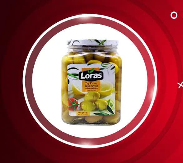زیتون سبز Loras لوراس شکسته ۹۰۰ گرمی — تصویر ۹