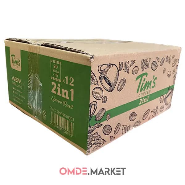 کافی میکس تیمز Tim’s رژیمی 2در1 عمده 12 بسته 20 عددی — تصویر ۲
