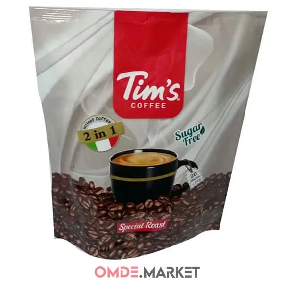 کافی میکس تیمز Tim’s رژیمی 2در1 عمده 12 بسته 20 عددی — تصویر ۳