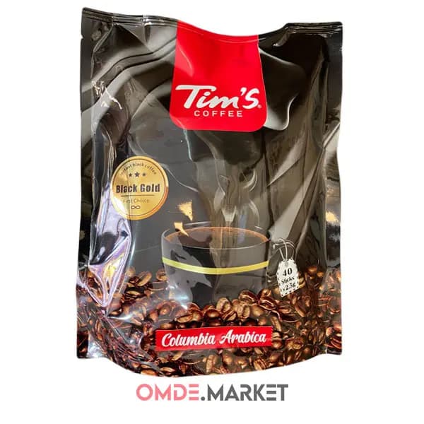 قهوه فوری تیمز Tim’s بلک گلد عمده 20 بسته 40 عددی — تصویر ۳