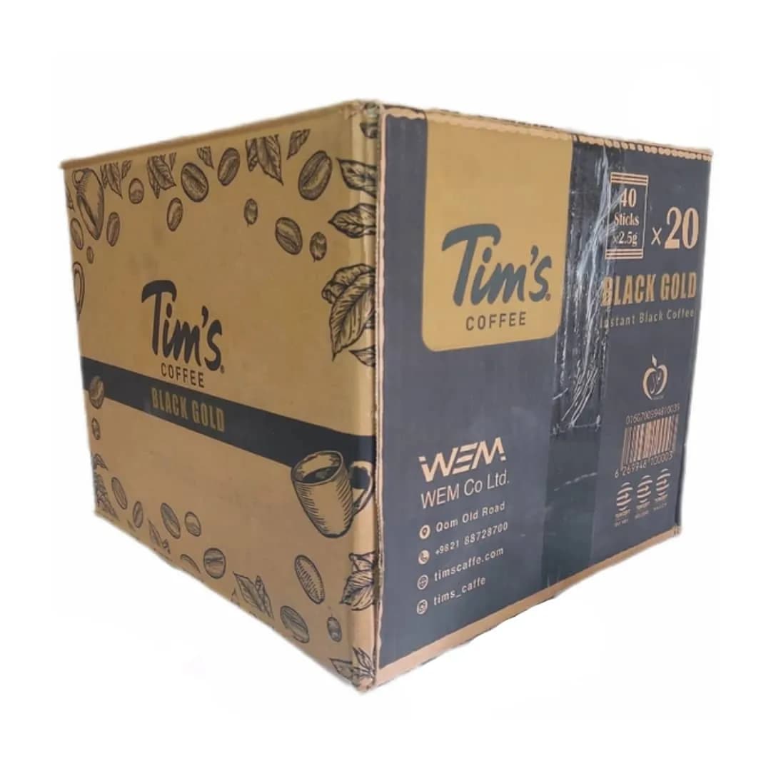 قهوه فوری تیمز Tim’s بلک گلد عمده 20 بسته 40 عددی — تصویر ۱۲
