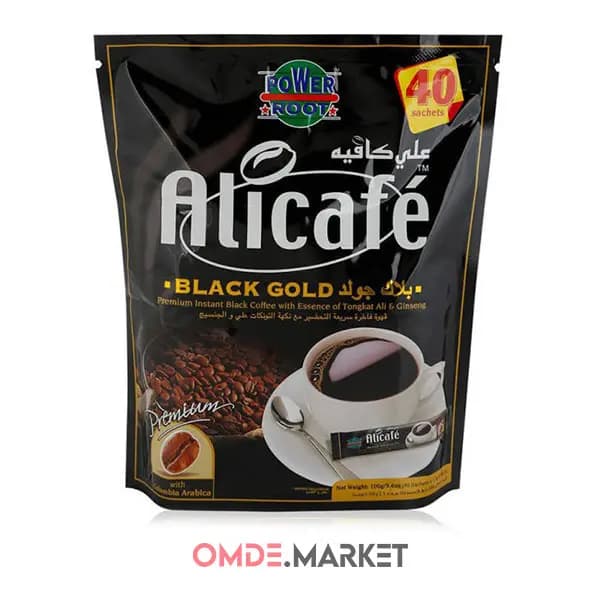 قهوه فوری علی کافه BlackGold بلک گلد 40 عددی