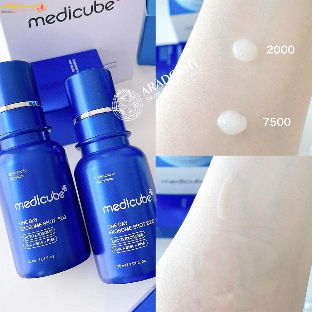 سرم لایه بردار اگزوزوم شات 7500 مدی کیوب Medicube One Day — تصویر ۵