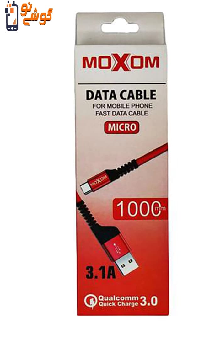 کابل تبدیل USB به microUSB موکسوم مدل 3.1A طول 1 متر