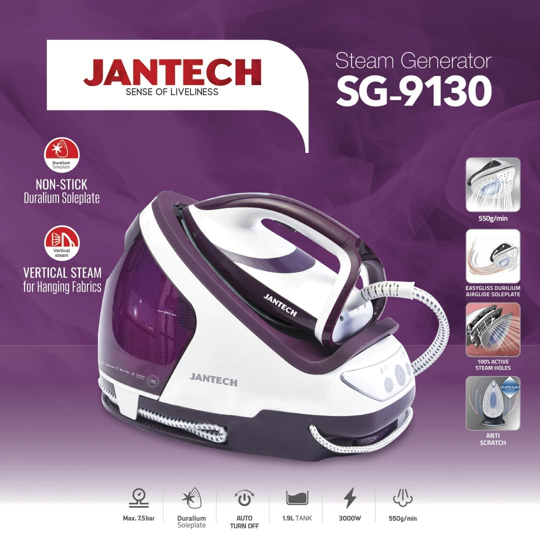 اتو مخزن دار جانتک مدل SG9130 — تصویر ۷