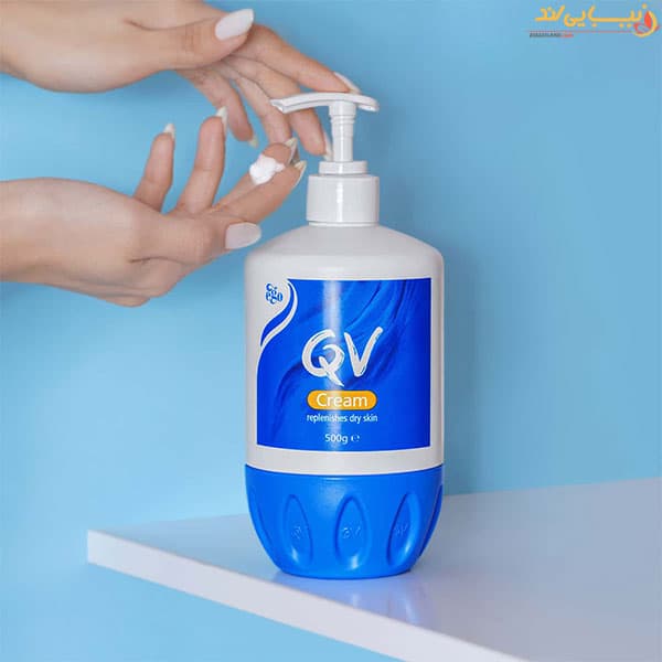کرم آبرسان مرطوب کننده پوست خشک کیو وی | پمپی ا QV Cream — تصویر ۳