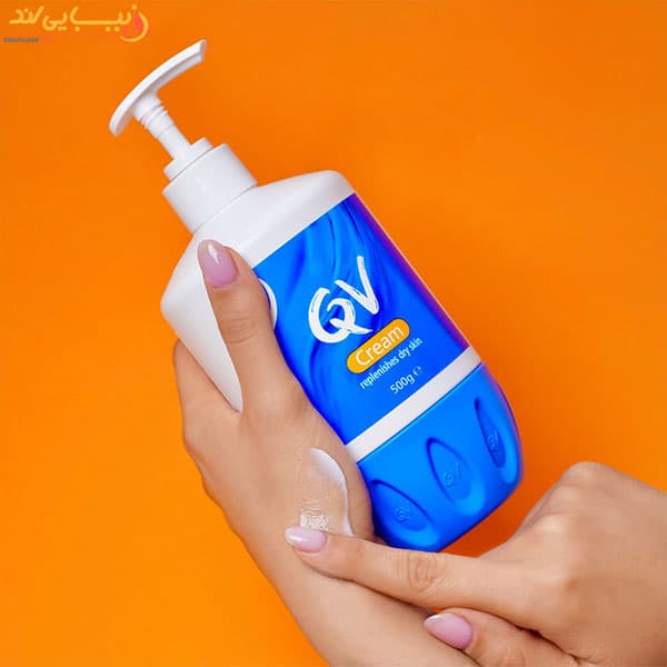 کرم آبرسان مرطوب کننده پوست خشک کیو وی | پمپی ا QV Cream — تصویر ۴