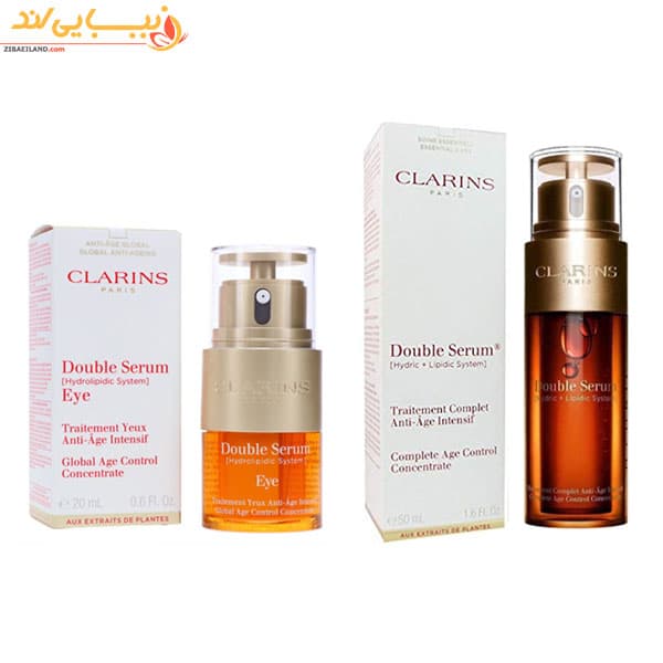 پک دابل سرم صورت و دور چشم کلارنس CLARINS