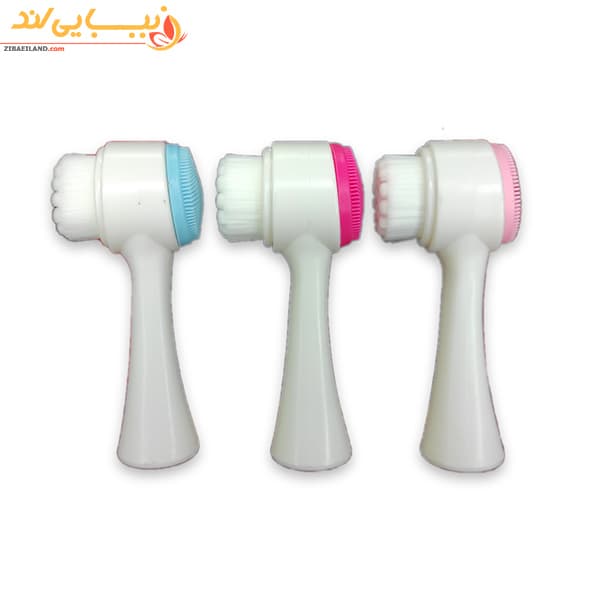 فیس براش دستی دو سر سیلیکونی — تصویر ۲