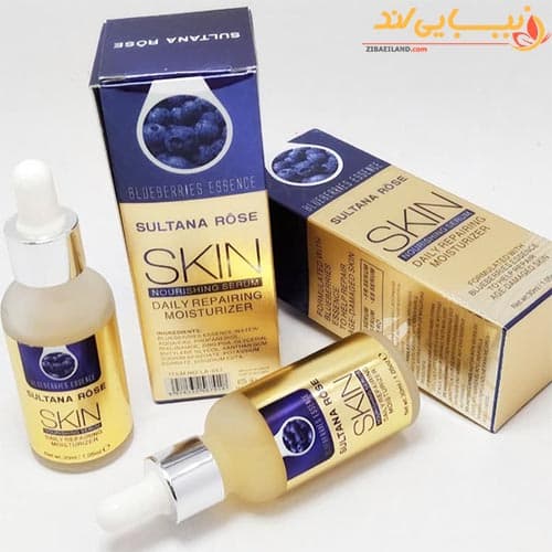 سرم ابرسان و مرطوب کننده بلوبری سلطانا SULTANA — تصویر ۳