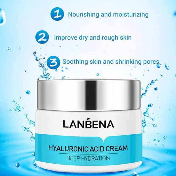 کرم آبرسان هیالورونیک اسید لانبنا LANBENA — تصویر ۴