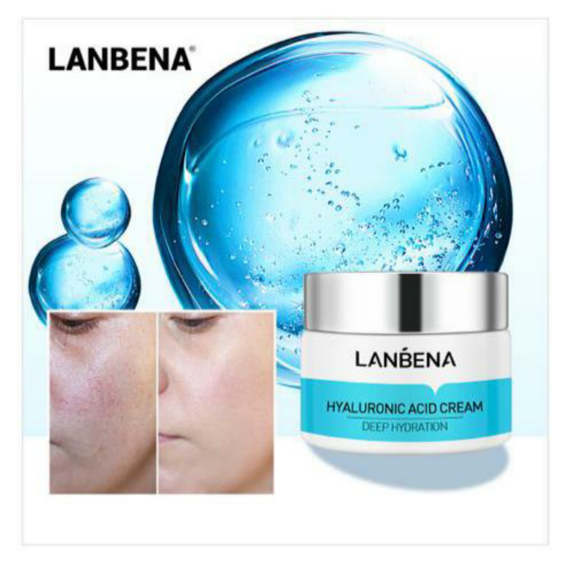 کرم آبرسان هیالورونیک اسید لانبنا LANBENA — تصویر ۷