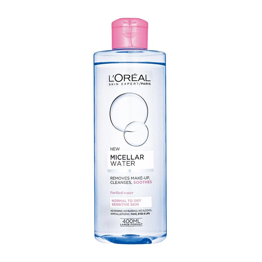 محلول پاک کننده آرایش میسلار واتر MICELLAR LOREAL
