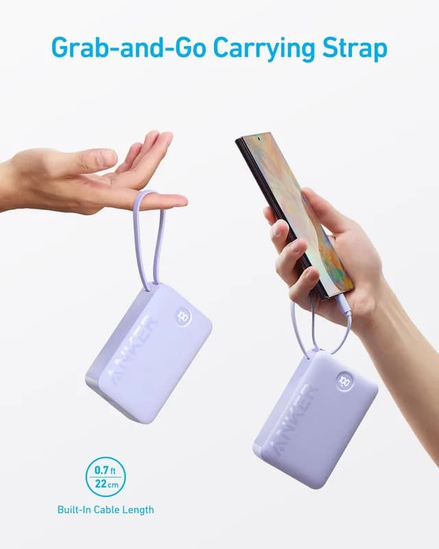 پاوربانک 20000 میلی آمپر انکر Anker 20,000mAh High-Speed 22.5W Power Bank A1647 CH نسخه چین (پکینگ بدون عکس) — تصویر ۵