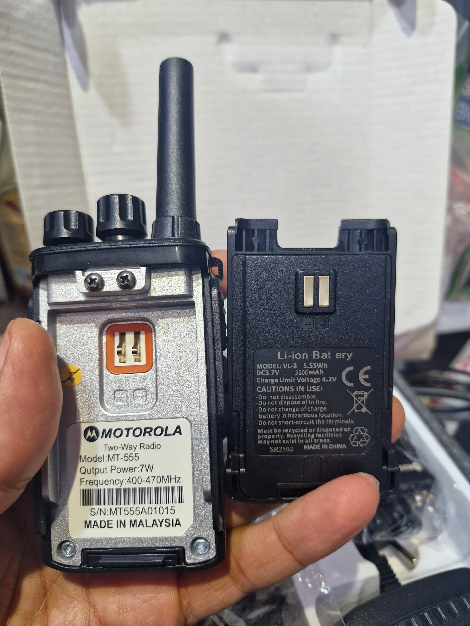 بیسیم واکی تاکی موتورولا مدل mt-555 — تصویر ۸
