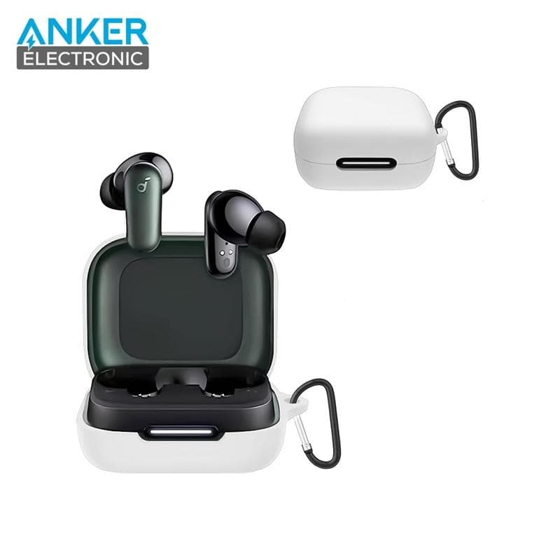 کیس محافظ سیلیکونی هدفون انکر مخصوص Anker Soundcore R50i NC Silicon Case + آویز فلزی — تصویر ۵