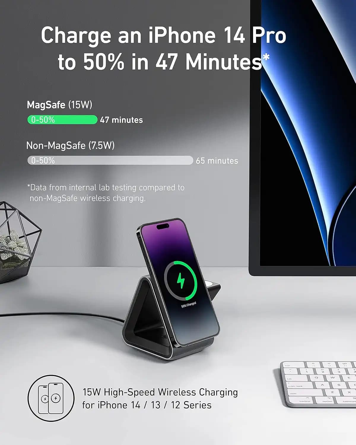 شارژر بی سیم 3 در 1 انکر Anker 737 MagGo Charger 3 in 1 B2599 — تصویر ۸