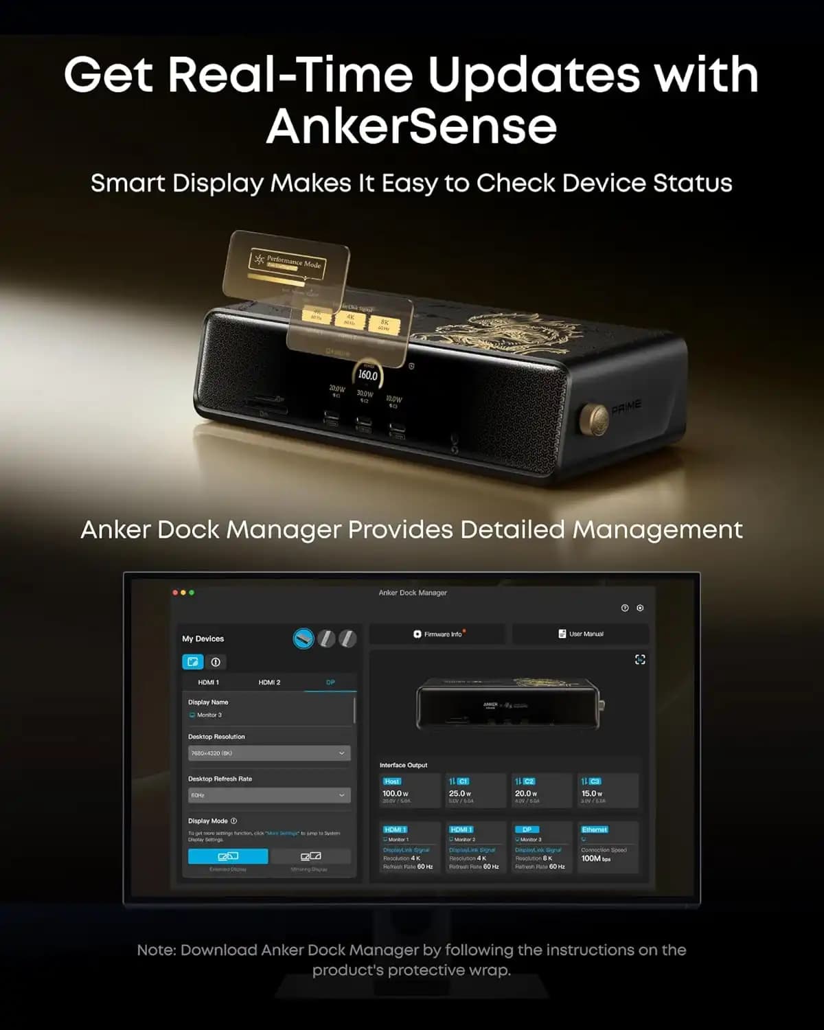 داک استیشن ۱۴ پورت انکر Anker Prime Docking Station 14 in 1 A83B3 ووکونگ ادیشن — تصویر ۸