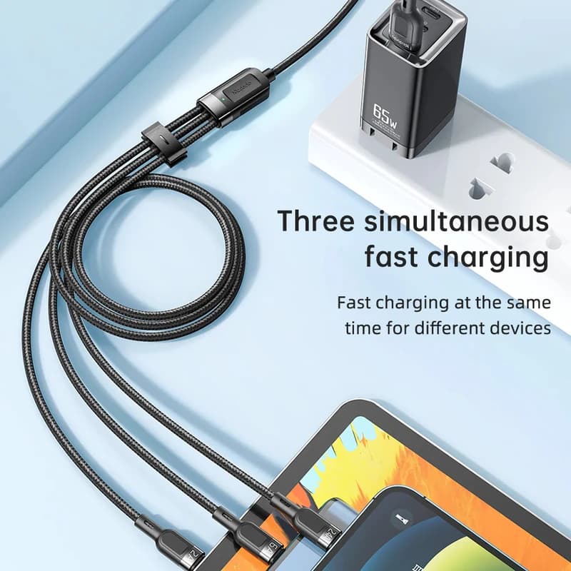 کابل تبدیل USB به microUSB / لایتنینگ / USB-C مک دودو مدل CA-0930 — تصویر ۷