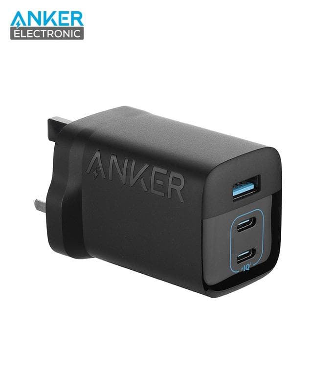 شارژر دیواری 67 وات انکر Anker Powerport 336 67W USB C Gan Charger A2674K11 UK + مبدل پریز هدیه — تصویر ۷