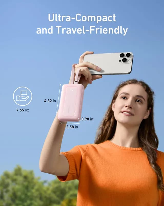 پاوربانک 20000 میلی آمپر انکر Anker Zolo Power Bank, 20,000mAh 30W A1681 — تصویر ۷