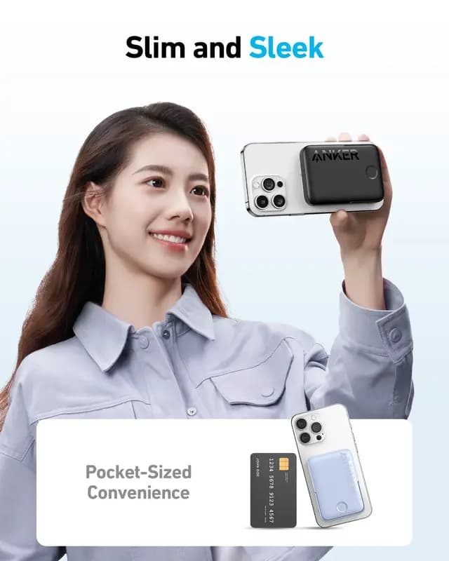 پاوربانک مگ سیف انکر Anker 322 MagGo power bank A1618 — تصویر ۴