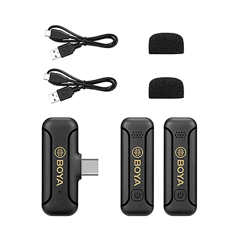 میکروفون بویا میکروفون بی سیم تایپ سی دو مخاطبه بویا مدل Boya By-Wm3t2-U2 — تصویر ۳