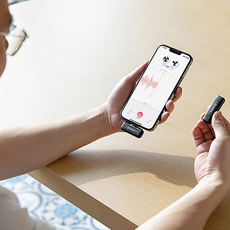 میکروفون بی سیم بویا تک مخاطب آیفونی مدل Boya-WM3T2-D1 — تصویر ۳