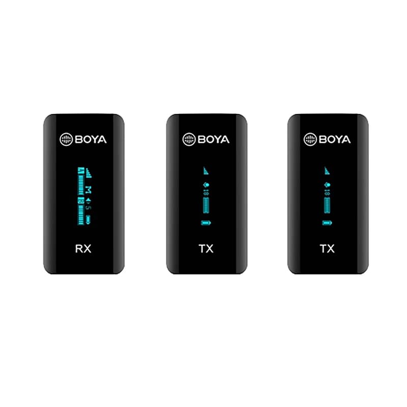 میکروفون یقه ای بی سیم دو مخاطبه بویا مدل Boya By-XM6-s2 — تصویر ۳