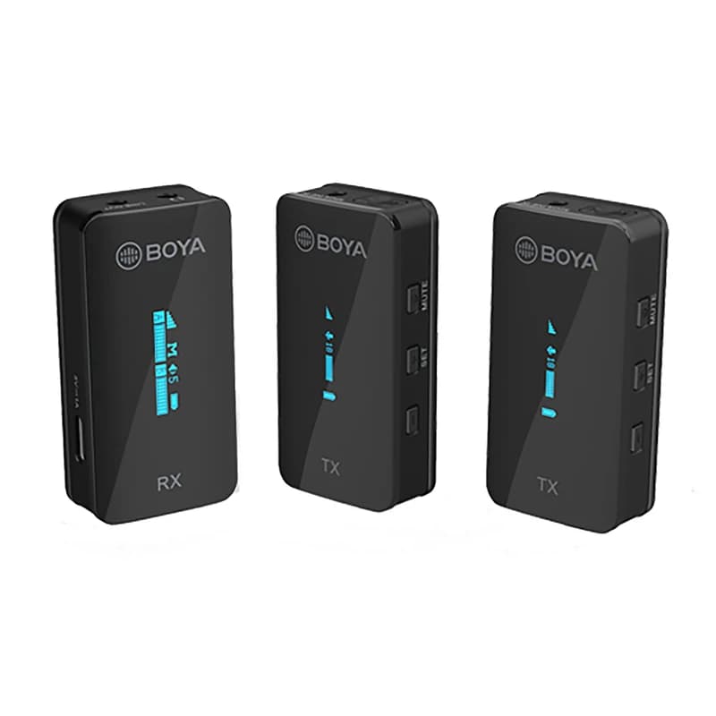 میکروفون یقه ای بی سیم دو مخاطبه بویا مدل Boya By-XM6-s2 — تصویر ۱۰