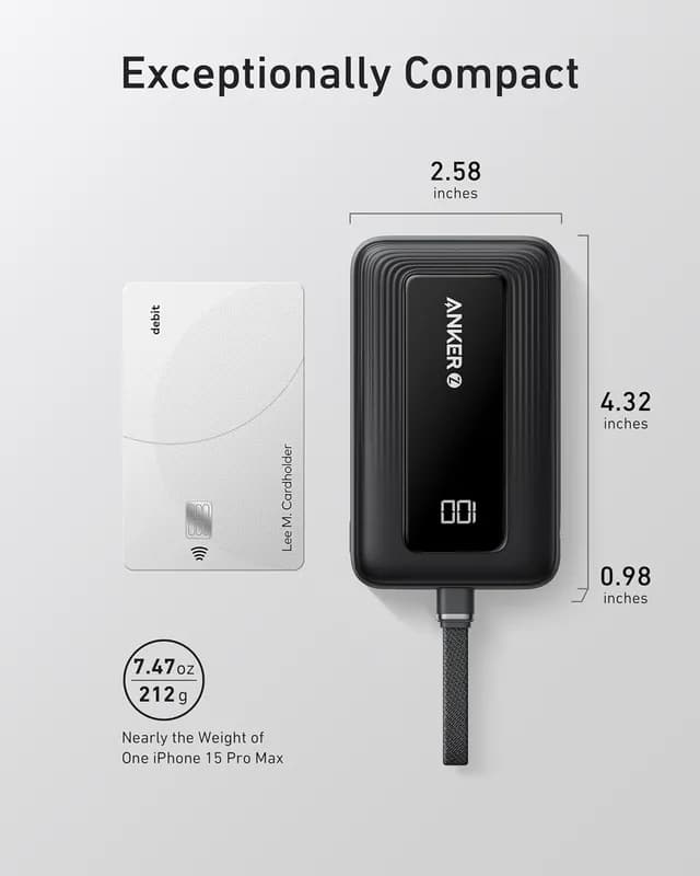 پاوربانک 10000 میلی آمپر انکر Anker Zolo Power Bank 10000mAh A1688 — تصویر ۴