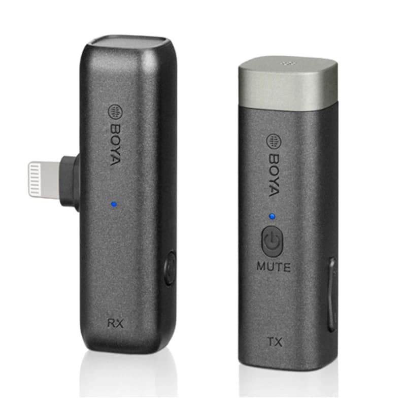 میکروفن بی سیم بویا با سوکت لایتنینگ مدل Boya BY-WM3D — تصویر ۲