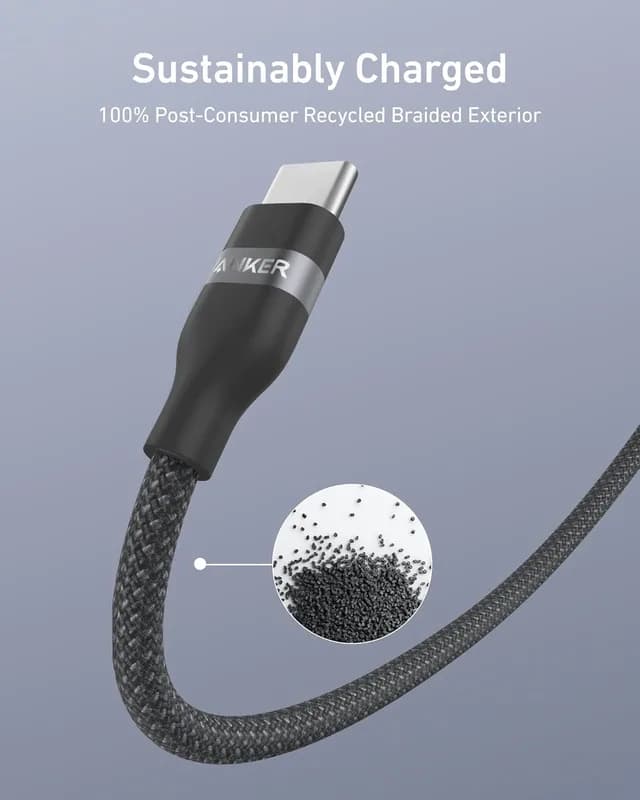 کابل 90 سانتی متر USB-C به USB-C انکر Anker USB-C to USB-C Cable 240W A82E2-90CM — تصویر ۱۱