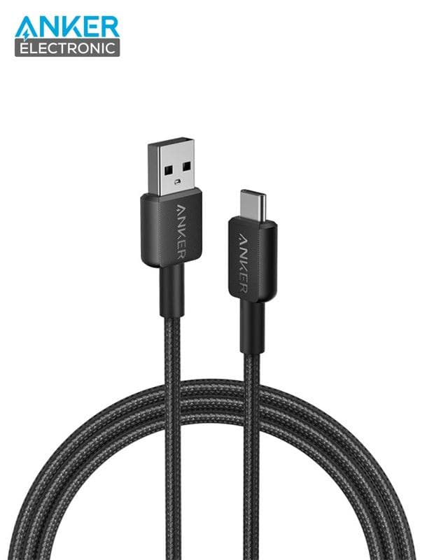 کابل 180سانت USB A به USB C انکر Anker 322 USB-A to USB-C Cable Braided 1.8m A81H6 — تصویر ۲