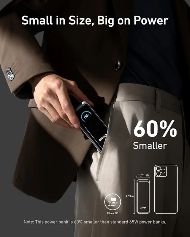 پاوربانک و شارژر 2 در 1 انکر Anker Prime Power Bank 9600mAh A1339 — تصویر ۳