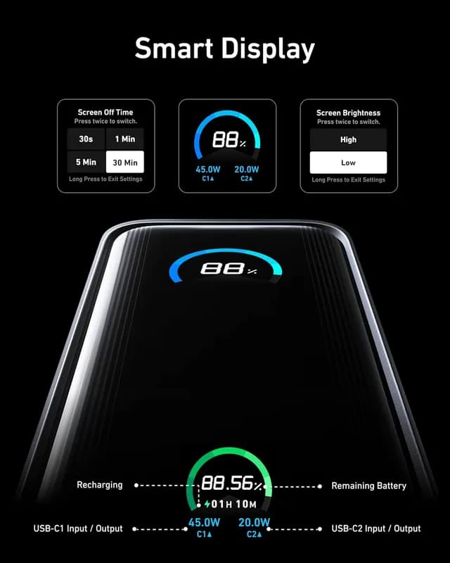 پاوربانک و شارژر 2 در 1 انکر Anker Prime Power Bank 9600mAh A1339 — تصویر ۶