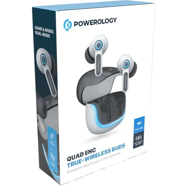 هندزفری بلوتوثی Quad Enc پاورولوژوی مدل Powerology PWLAU005 — تصویر ۴