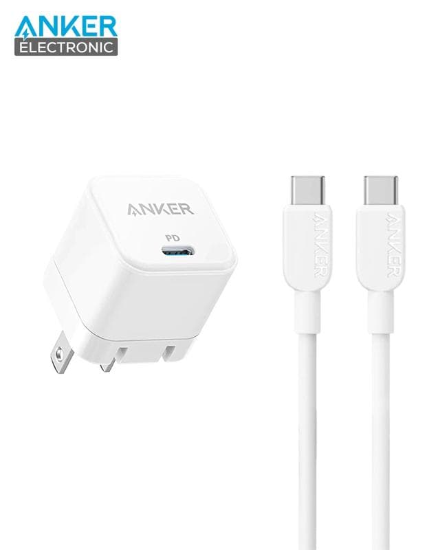 شارژر دیواری 20 وات انکر Anker PowerPort III 20W Cube B2149P22 + کابل USB C