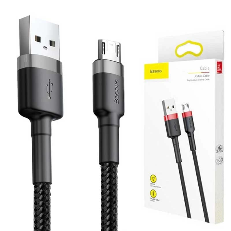 کابل شارژ USB به میکرو USB بیسوس 1 متری کافول مدل Baseus Cafule — تصویر ۳